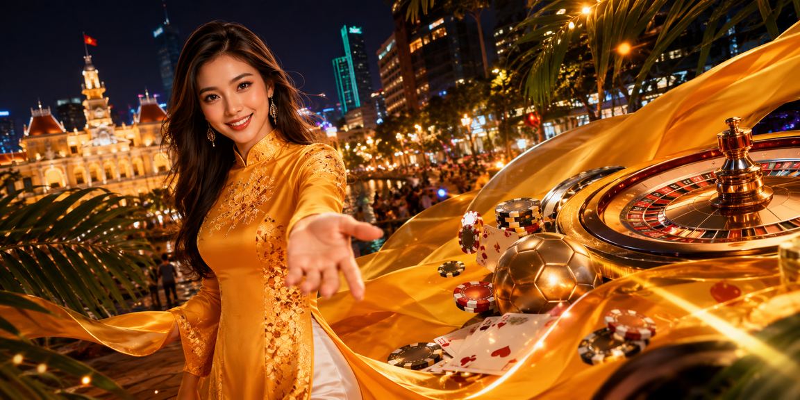 Thành viên VIP trải nghiệm cá cược tại TP. Hồ Chí Minh trong trang phục áo dài