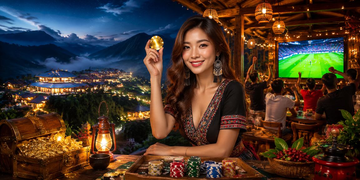 Người chơi thưởng thức cà phê và chơi bài tại Sapa giữa thiên nhiên
